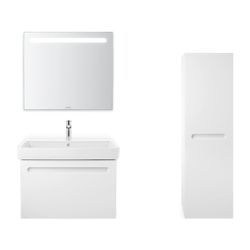 Duravit No.1 Halbhochschrank, Folie 360x400x1320mm Mattweiß/Mattweiß, 1 Tür R,... DURAVIT-N11308R18180000 4063382218827 (Abb. 1)