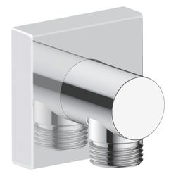 Duravit Wandanschlussbogen 55x102mm, Eckig, Chrom Hochglanz, Rosette eckig, Rückf... DURAVIT-UV0630011010 4063382938190 (Abb. 1)