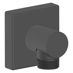 Duravit Wandanschlussbogen 55x102mm, Eckig, Mattschwarz, Rosette eckig, Rückfluss... DURAVIT-UV0630011046 4063382938206 (Abb. 1)