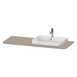 Duravit Happy D.2 Konsole 550x1300x16mm Leinen Matt ohne Konsolenträger 1 Ausschni... DURAVIT-HP031KR7575 4063382183507 (Abb. 1)