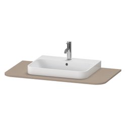 Duravit Happy D.2 Konsole 550x1000x16mm, 1 Ausschnitt/Waschplatz, Leinen Matt, ohn... DURAVIT-HP031E07575 4063382183408 (Abb. 1)