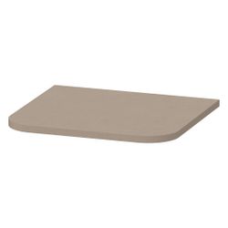 Duravit Happy D.2 Abdeckplatte, Halbrund, 364x403x16mm, Leinen Matt, mit Befestigu... DURAVIT-HP030007575 4063382003690 (Abb. 1)