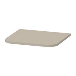 Duravit Happy D.2 Abdeckplatte, Halbrund, 364x403x16mm, Taupe Seidenmatt, mit Befe... DURAVIT-HP030006060 4063382003706 (Abb. 1)