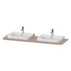 Duravit Happy D.2 Konsole 550x1600x16mm Leinen Matt ohne Konsolenträger 2 Ausschni... DURAVIT-HP032HB7575 4063382183750 (Abb. 1)