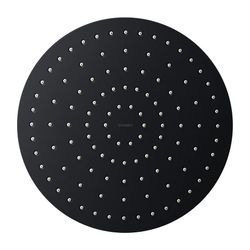 Duravit Kopfbrause, Mattschwarz, Kunststoff, Rund, d. Kopfbrause 250mm, 21l/min, ... DURAVIT-UV0660018046 4063382938077 (Abb. 1)