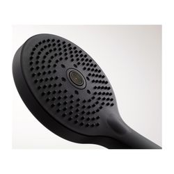 Duravit Handbrause, Mattschwarz, MinusFlow, d. 120mm, Strahlart Rain, Pulse, Mono... DURAVIT-UV0652017046 4067116113822 (Abb. 1)