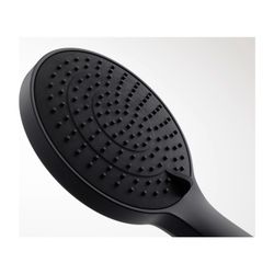Duravit Handbrause, Mattschwarz, MinusFlow, d. 110mm, Strahlart SoftRain, Rain, I... DURAVIT-UV0652015046 4067116113785 (Abb. 1)