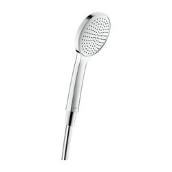 Duravit Handbrause, Chrom, d. 110mm, Strahlart Rain, Durchflussmenge 3 bar 19,5l/... DURAVIT-UV0650014010 4063382936714 (Abb. 1)