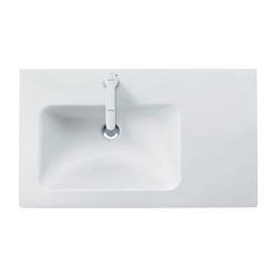 Duravit ME by Starck Waschtisch 490x830x180mm, Weiß Seidenmatt, Rechteckig, 1 Wasch... DURAVIT-2345833260 4053424893327 (Abb. 1)