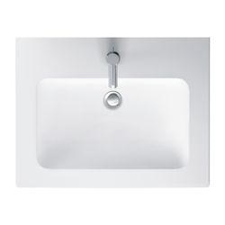 Duravit ME by Starck Waschtisch 490x630x180mm, Weiß Seidenmatt, Rechteckig, 1 Wasch... DURAVIT-2336633200 4053424893006 (Abb. 1)