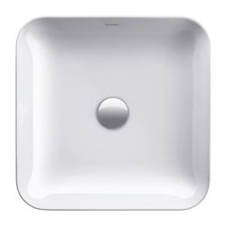 Duravit Cape Cod Aufsatzbecken 430mm, Weiß Hochglanz, DuraCeram, Quadratisch, ohne ... DURAVIT-2340430000 4053424587561 (Abb. 1)