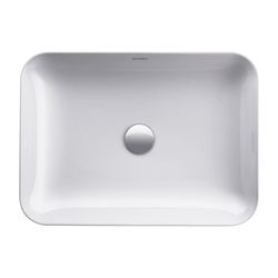 Duravit Cape Cod Aufsatzbecken 550mm, Weiß Hochglanz, DuraCeram, Rechteckig, ohne Ü... DURAVIT-2347550000 4053424587608 (Abb. 1)