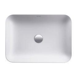 Duravit Cape Cod Aufsatzbecken 550mm, Weiß Seidenmatt, WonderGliss, DuraCeram, Rec... DURAVIT-23475532001 4053424897639 (Abb. 1)