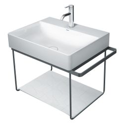 Duravit DuraSquare Metallkonsole 451x665x400mm, Mattschwarz, unter Waschtisch mit H... DURAVIT-0031024600 4053424418230 (Abb. 1)