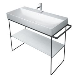 Duravit DuraSquare Metallkonsole 451x1063x740-790mm variabel, Mattschwarz, bodenste... DURAVIT-0031034600 4053424418285 (Abb. 1)