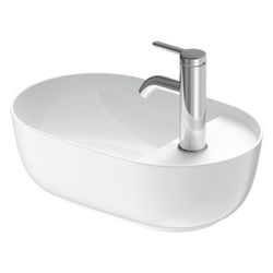 Duravit Luv Aufsatzbecken 420mm, Weiß Hochglanz/Seidenmatt, WonderGliss, DuraCeram... DURAVIT-03814226001 4053424442488 (Abb. 1)
