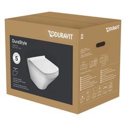 Duravit DuraStyle WC-Set wandh. Wand-WC, WC-Sitz, Weiß Hochglanz, Spülrand geschlos... DURAVIT-45520900A1 4053424087597 (Abb. 1)