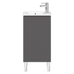 Duravit L-Cube Waschtischunterbau bodenst. 294x420x704mm, L, Graphit Matt, Grifflo... DURAVIT-LC6273L4949 4053424130606 (Abb. 1)