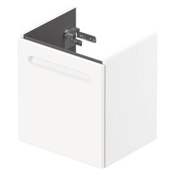 Duravit No.1 Waschtischunterbau wandhängend 386x440x478mm L, Mattweiß, Folie/K... DURAVIT-N14267L18180000 4063382802040 (Abb. 1)