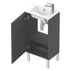 Duravit L-Cube Waschtischunterbau bodenst. 294x420x704mm, L, Graphit Matt, Grifflo... DURAVIT-LC6273L4949 4053424130606 (Abb. 1)