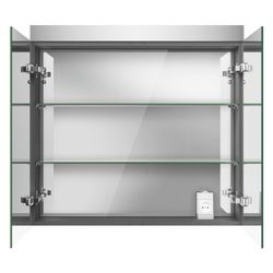 Duravit Best Spiegelschrank mit Licht Wandmontage 148x810x760mm, Neutral, 2 Türen... DURAVIT-LM7841000002 4053424468228 (Abb. 1)