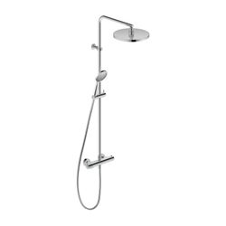 Duravit B.1 Duschsystem, Chrom, Thermostat, Hand- und Kopfbrause 250mm, 11l/min, ... DURAVIT-B14280008010 4053424865799 (Abb. 1)
