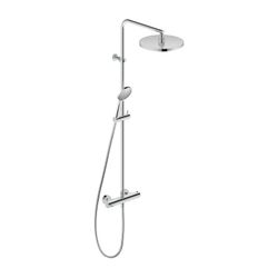 Duravit B.2 Duschsystem, Chrom, Thermostat, Hand- und Kopfbrause 250mm, 11l/min, ... DURAVIT-B24280008010 4053424865805 (Abb. 1)