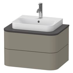 Duravit Happy D.2 Konsolenwaschtischunterbau wandh. 480x650x408mm ohne KSP Steingr... DURAVIT-HP496009292 4053424869148 (Abb. 1)
