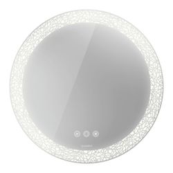 Duravit Happy D.2 Spiegel Wandmontage 55x700x700mm, Mattweiß, LED, 61W, Lichtf... DURAVIT-HP7485S00000000 4063382264190 (Abb. 1)