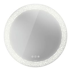 Duravit Happy D.2 Spiegel Wandmontage 55x900x900mm, Mattweiß, LED, 81W, Lichtf... DURAVIT-HP7486G00000000 4063382264213 (Abb. 1)