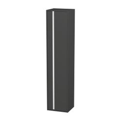 Duravit Ketho Hochschrank Dekor 360x400x1800mm Graphit Matt, 1 Tür R, Griffleiste ... DURAVIT-KT1255R4949 4021534941740 (Abb. 1)