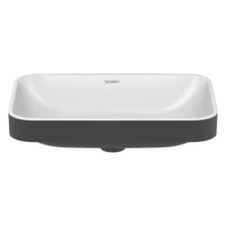 Duravit Happy D.2 Plus Aufsatzbecken 600mm, Weiß Hochglanz/Anthrazit Matt, WonderG... DURAVIT-23596061001 4053424896823 (Abb. 1)