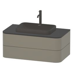 Duravit Happy D.2 Plus Aufsatzbecken 600mm, Anthrazit Matt, WonderGliss, Rechtecki... DURAVIT-23596013001 4053424896809 (Abb. 1)