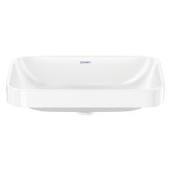 Duravit Happy D.2 Plus Aufsatzbecken 600mm, Weiß Hochglanz, WonderGliss, Rechtecki... DURAVIT-23596000001 4053424896793 (Abb. 1)