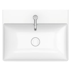 Duravit DuraSquare Waschtisch470x600x145mm wandh. Weiß Hochglanz, Rechteckig, Wond... DURAVIT-23536000411 4053424151083 (Abb. 1)