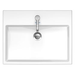 Duravit Vero Air Aufsatzbecken 600mm, Weiß Hochglanz, Rechteckig, mit HLB ohne Über... DURAVIT-2352600041 4053424139449 (Abb. 1)