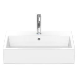 Duravit Vero Air Aufsatzbecken 600mm, Weiß Hochglanz, WonderGliss, Rechteckig, mit... DURAVIT-23526000001 4053424139524 (Abb. 1)