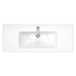 Duravit ME by Starck Waschtisch 490x1230x180mm WonderGliss Weiß Hochglanz, Rechtec... DURAVIT-23361200001 4053424052076 (Abb. 1)