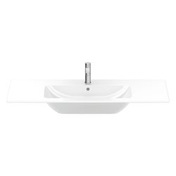 Duravit ME by Starck Waschtisch 490x1230x180mm WonderGliss Weiß Hochglanz, Rechtec... DURAVIT-23361200001 4053424052076 (Abb. 1)