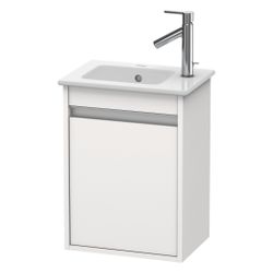 Duravit Ketho Waschtischunterbau wandh. 285x400x550mm L, Eiche Mattschwarz, Griffl... DURAVIT-KT6417L1616 4063382084255 (Abb. 1)