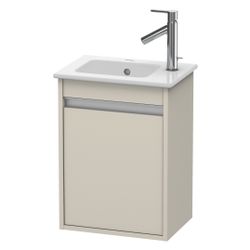 Duravit Ketho Waschtischunterbau wandh. 285x400x550mm, L, Taupe Matt, Griffleiste ... DURAVIT-KT6417L9191 4053424449609 (Abb. 1)
