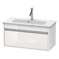 Duravit Ketho Waschtischunterbau wandh. 385x800x410mm, Compact Basalt Matt, Griffl... DURAVIT-KT642304343 4053424455549 (Abb. 1)