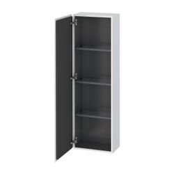 Duravit L-Cube Halbhochschrank Dekor 243x400x1320mm Mattweiß, 1 Tür L, 3 Glasfachb... DURAVIT-LC1168L1818 4053424302966 (Abb. 1)