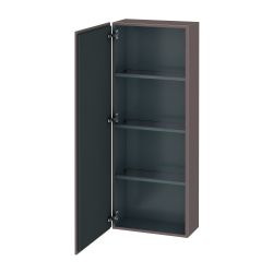 Duravit L-Cube Halbhochschrank Echtholzfurnier 243x500x1320mm Basalt Matt, 1 Tür L... DURAVIT-LC1169L4343 4053424304229 (Abb. 1)