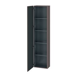 Duravit L-Cube Hochschrank Echtholzfurnier 243x400x1760mm, Basalt Matt, 1 Tür L, G... DURAVIT-LC1170L4343 4053424305424 (Abb. 1)
