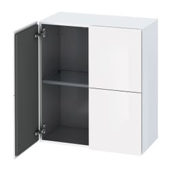 Duravit L-Cube Halbhochschrank Echtholzfurnier 363x700x800mm Eiche Marmoriert Matt... DURAVIT-LC117705555 4067116355901 (Abb. 1)