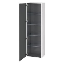 Duravit L-Cube Hochschrank Echtholzfurnier 363x500x1760mm, Basalt Matt, 1 Tür L, G... DURAVIT-LC1181L4343 4053424302089 (Abb. 1)