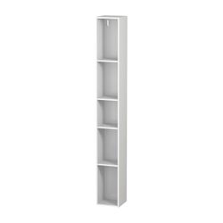Duravit L-Cube Regalelement Wandmontage 180x180x1400mm, Mattweiß, 5 oF, mit Befest... DURAVIT-LC120601818 4053424296401 (Abb. 1)