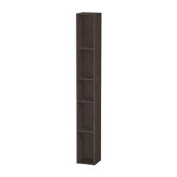 Duravit L-Cube Regalelement Wandmontage 180x180x1400mm, Eiche dunkel gebürstet, 5 ... DURAVIT-LC120607272 4053424296647 (Abb. 1)
