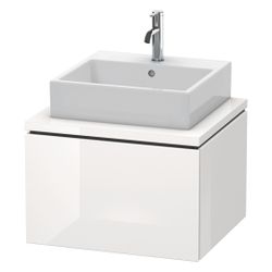 Duravit L-Cube Konsolenwaschtischunterbau wandh. 547x620x400mm ohne KSP Basalt Mat... DURAVIT-LC581004343 4053424368603 (Abb. 1)